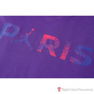 Tuta da track Paris Saint-germain Jordan Manica Corta 21-22 Purpura