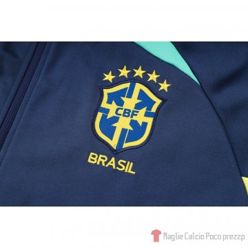 Chaqueta Con Capucha Del Brasil 22-23 Azul