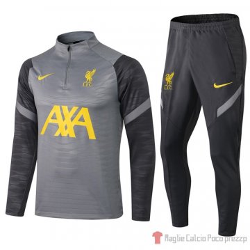 Tuta Da Track Felpa Liverpool Bambino 21-22 Gris Tuta Da Track Felpa Liverpool Bambino 21-22 Gris