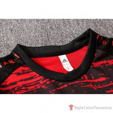 Tuta Da Track Felpa Manchester United 20-21 Negro Y Rojo