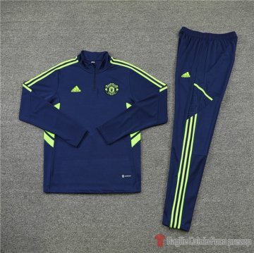 Felpa Della Tuta Manchester United 22-23 Azul Y Verde