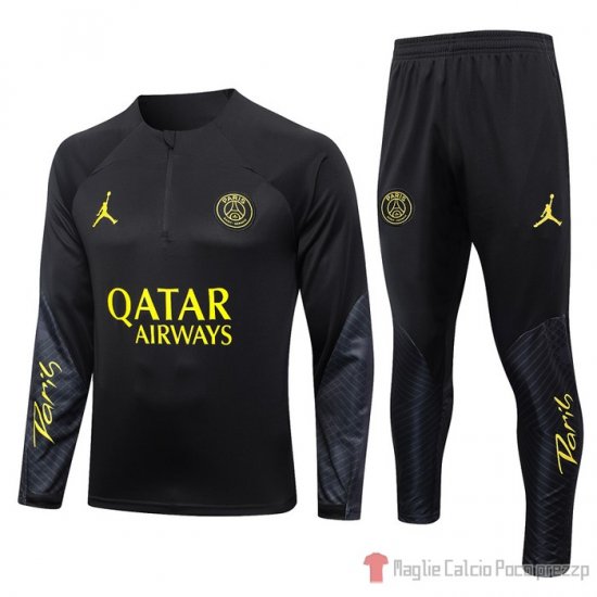 Felpa Della Tuta Paris Saint-germain Jordan 23-24 Negro - Clicca l'immagine per chiudere