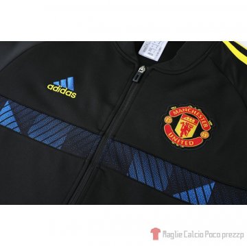 Giacca Manchester United 21-22 Nero E Blu