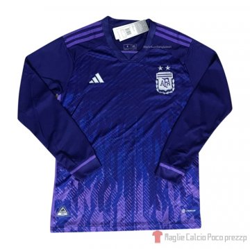 Maglia Argentina Away Maniche Lunghe 2022