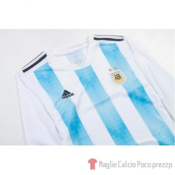 Maglia Argentina Home Bambino Manica Lunga 2018
