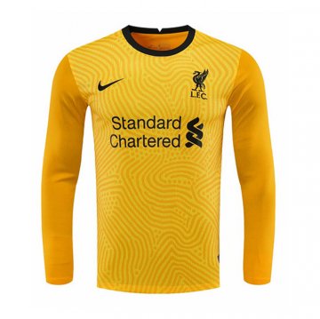 Maglia Liverpool Portiere Manica Lunga 20-21 Giallo Maglia Liverpool Portiere Manica Lunga 20-21 Giallo