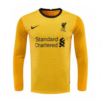 Maglia Liverpool Portiere Manica Lunga 20-21 Giallo