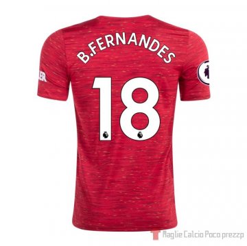 Maglia Manchester United Giocatore B.fernandes Home 20-21 Maglia Manchester United Giocatore B.fernandes Home 20-21