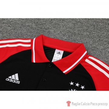 Maglia Polo Ajax 22-23 Nero E Rosso