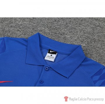 Maglia Polo Atletico Madrid 2022-2023 Blu