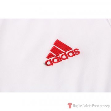 Maglia Polo Manchester United 21-22 Bianco E Rosso