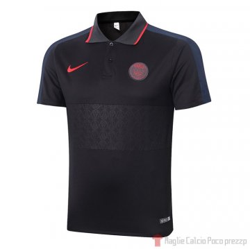 Maglia Polo Paris Saint-Germain 2020/2021 Nero e Grigio