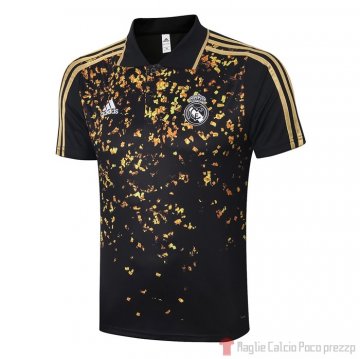 Maglia Polo Real Madrid 2020/2021 Nero e Oro Maglia Polo Real Madrid 2020/2021 Nero e Oro