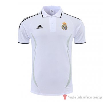 Maglia Polo Real Madrid 22-23 Bianco Maglia Polo Real Madrid 22-23 Bianco