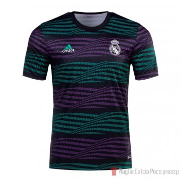 Maglia Pre-partita Del Real Madrid 2022 Verde Y Purpura Maglia Pre-partita Del Real Madrid 2022 Verde Y Purpura