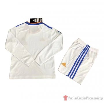 Maglia Real Madrid Home Manica Lunga Bambino 21-22