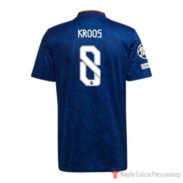 Maglia Real Madrid Giocatore Kroos Away 21-22 Maglia Real Madrid Giocatore Kroos Away 21-22