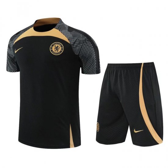 Tuta Da Track Chelsea Manica Corta 22-23 Nero - Pantalon Corto - Clicca l'immagine per chiudere