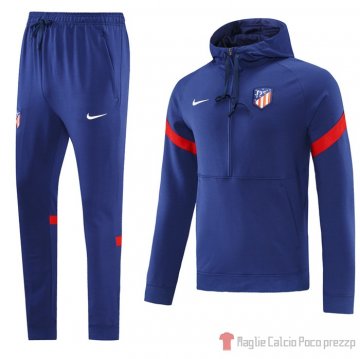 Tuta Da Track Felpa Atletico Madrid 2021-22 Blu