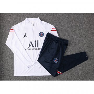 Tuta Da Track Felpa Paris Saint-germain Bambino 21-22 Bianco