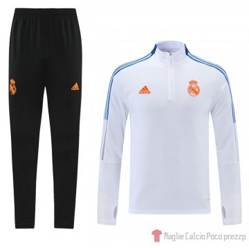 Tuta Da Track Felpa Real Madrid 2021-22 Bianco Tuta Da Track Felpa Real Madrid 2021-22 Bianco