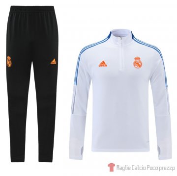 Tuta Da Track Felpa Real Madrid 2021-22 Bianco