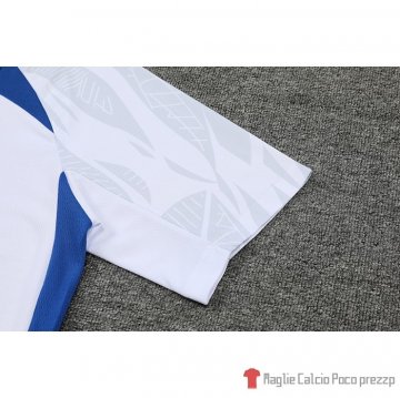 Tuta Da Track Francia Manica Corta 2022-23 Bianco - Pantalon Corto