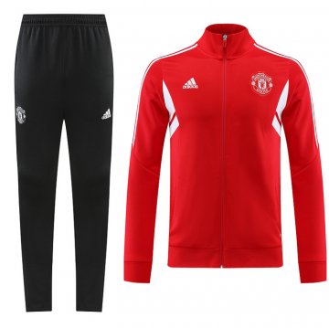 Tuta Da Track Giacca Manchester United 2022-23 Rosso Tuta Da Track Giacca Manchester United 2022-23 Rosso