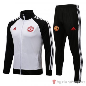 Tuta Da Track Giacca Manchester United 21-22 Bianco