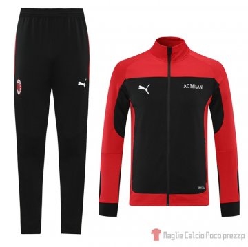 Tuta Da Track Giacca Milan 2021 Rosso E Nero Tuta Da Track Giacca Milan 2021 Rosso E Nero