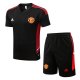 Tuta Da Track Manchester United Manica Corta 22-23 Negro - Pantalon Corto