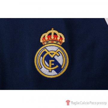 Tuta Da Track Real Madrid Manica Corta 2021-22 Blu