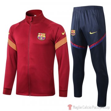 Tuta da Track Giacca Barcellona 2020/2021 Rosso Tuta da Track Giacca Barcellona 2020/2021 Rosso