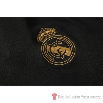 Tuta da Track Real Madrid Manica Corta 2019/2020 Nero