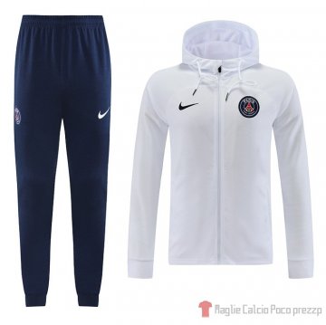Chandal Con Capucha Del Paris Saint-germain 2022-23 Blanco Chandal Con Capucha Del Paris Saint-germain 2022-23 Blanco