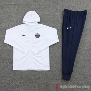 Chandal Con Capucha Del Paris Saint-germain 2022-23 Blanco