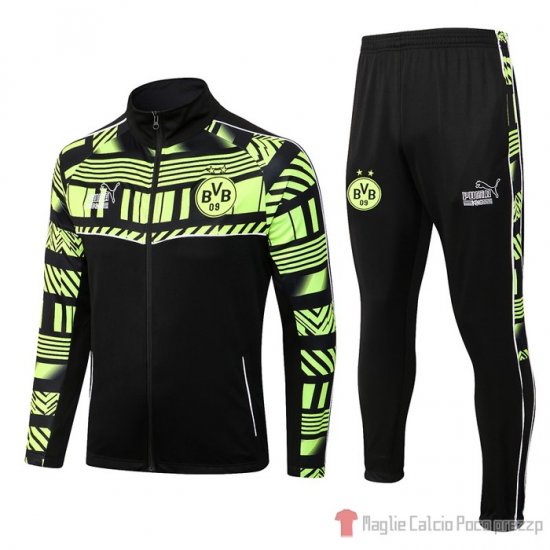 Giacca Tuta Borussia Dortmund 2022-23 Negro - Clicca l'immagine per chiudere