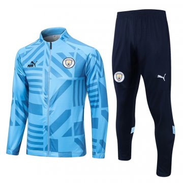 Tuta Giacca Manchester City 22-23 Azul Claro