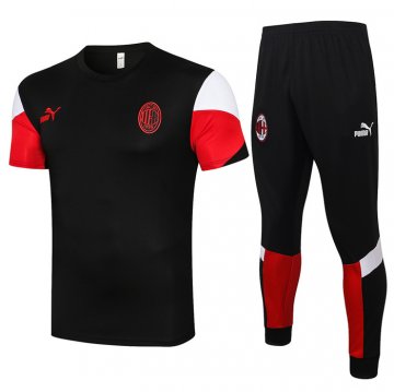 Tuta da Track Milan Manica Corta 21-22 Negro Tuta da Track Milan Manica Corta 21-22 Negro