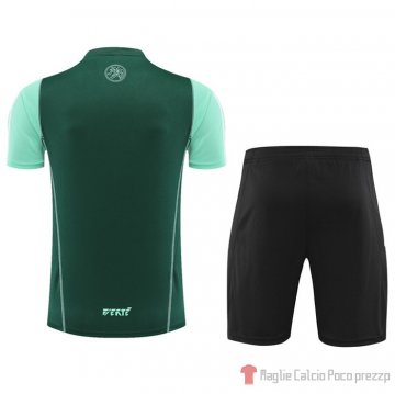 Tuta da Track Algeria Manica Corta 23-24 Verde - Pantalon Corto