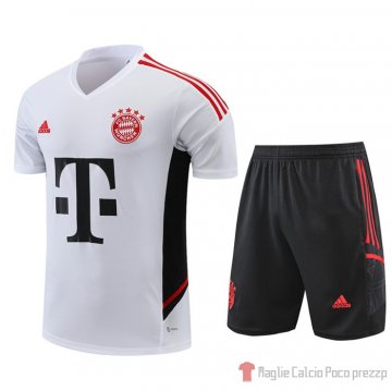 Chandal Del Bayern Munich Manica Corta 2022-23 Blanco - Pantalon Corto Chandal Del Bayern Munich Manica Corta 2022-23 Blanco - Pantalon Corto