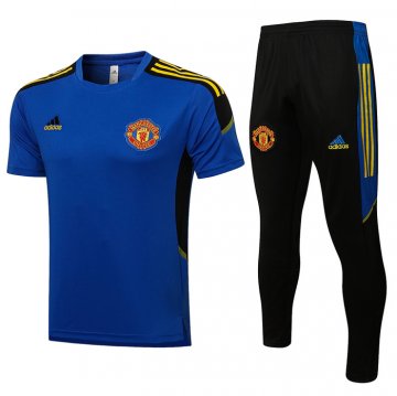 Tuta Manchester United Manica Corta 21-22 Azul Tuta Manchester United Manica Corta 21-22 Azul