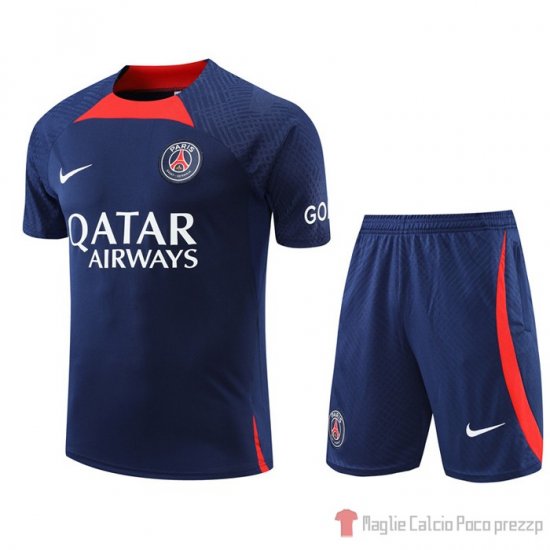 Chandal Del Paris Saint-germain Manica Corta 2022-23 Azul Oscuro - Pantalon Corto - Clicca l'immagine per chiudere