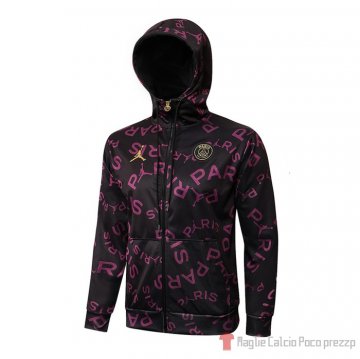 Chaqueta Con Capucha Del Paris Saint-germain Jordan 21-22 Purpura