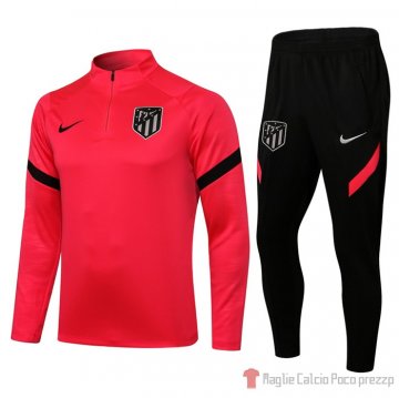 Tuta Da Track Felpa Atletico Madrid 21-22 Rojo