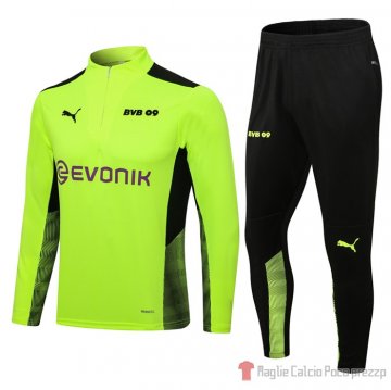 Tuta Da Track Felpa Borussia Dortmund 21-22 Verde Tuta Da Track Felpa Borussia Dortmund 21-22 Verde