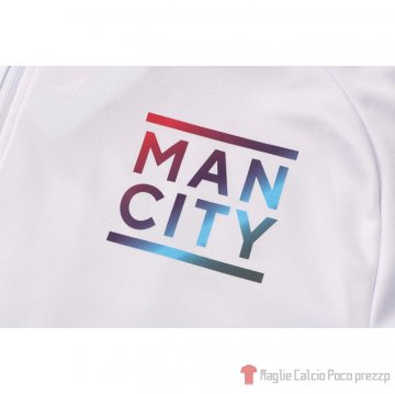 Tuta Da Track Felpa Manchester City 2021-22 Blanco