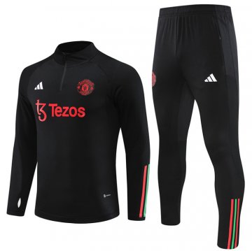 Felpa Della Tuta Manchester United Bambino 23-24 Negro