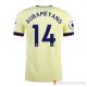 Maglia Arsenal Giocatore Aubameyang Away 21-22