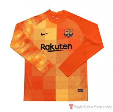 Maglia Barcellona Portiere Maniche Lunghe 21-22 Naranja Maglia Barcellona Portiere Maniche Lunghe 21-22 Naranja